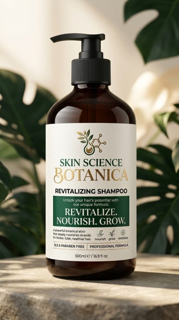 Natural hair shampoo for thinning hair