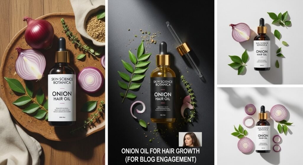 Onion oil for hair growth